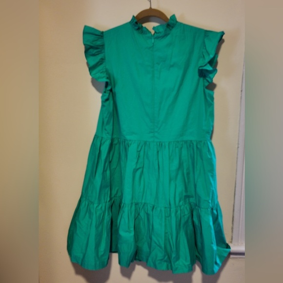 Tahari Womens Aqua Ruffle Sleeve Dress - Picture 4 of 8